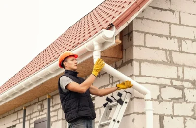 Pose et remplacement de gouttières au Roc
